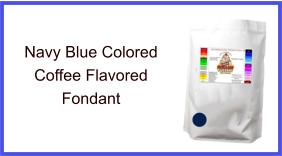 Navy Blue Coffee Fondant