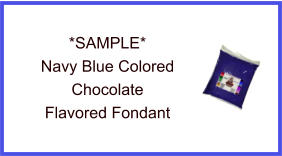 Navy Blue Chocolate Fondant Sample