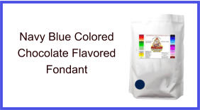 Navy Blue Chocolate Fondant