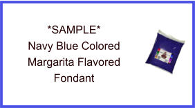 Navy Blue Margarita Fondant Sample