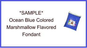 Ocean Blue Marshmallow Fondant Sample