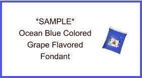 Ocean Blue Grape Fondant Sample