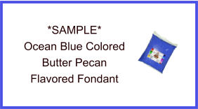 Ocean Blue Butter Pecan Fondant Sample