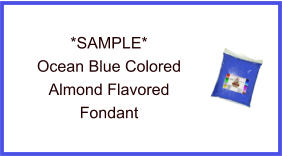 Ocean Blue Almond Fondant Sample