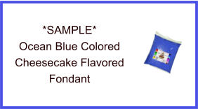 Ocean Blue Cheesecake Fondant Sample