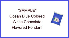 Ocean Blue White Chocolate Fondant Sample