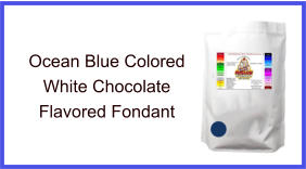 Ocean Blue White Chocolate Fondant