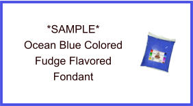 Ocean Blue Fudge Fondant Sample
