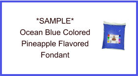 Ocean Blue Pineapple Fondant Sample