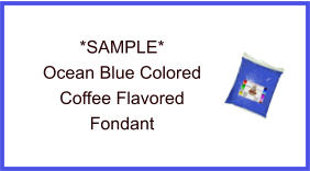 Ocean Blue Coffee Fondant Sample