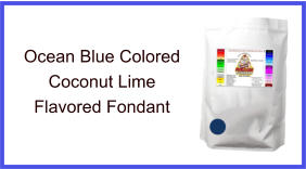 Ocean Blue Coconut Lime Fondant