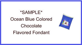 Ocean Blue Chocolate Fondant Sample
