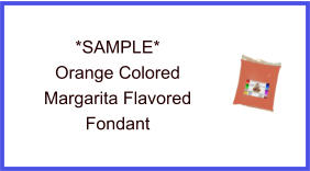Orange Margarita Fondant Sample