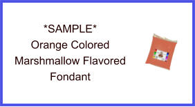 Orange Marshmallow Fondant Sample