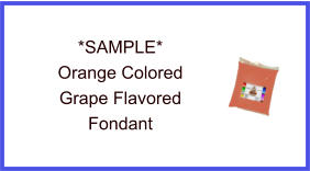 Orange Grape Fondant Sample
