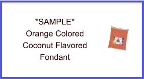 Orange Coconut Fondant Sample