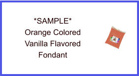 Orange Vanilla Fondant Sample