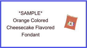 Orange Cheesecake Fondant Sample