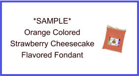 Orange Strawberry Cheesecake Fondant Sample