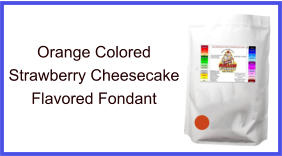 Orange Strawberry Cheesecake Fondant