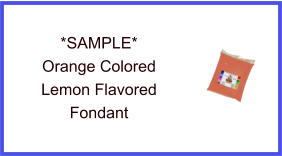 Orange Lemon Fondant Sample