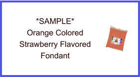 Orange Strawberry Fondant Sample