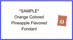 Orange Pineapple Fondant Sample