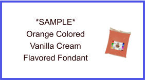 Orange Vanilla Fondant Sample