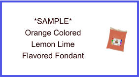 Orange Lemon Lime Fondant Sample