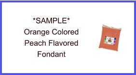 Orange Peach Fondant Sample