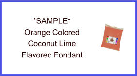 Orange Coconut Lime Fondant Sample