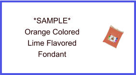 Orange Lime Fondant Sample