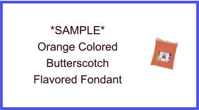 Orange Butterscotch Fondant Sample