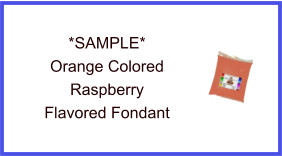 Orange Raspberry Fondant Sample