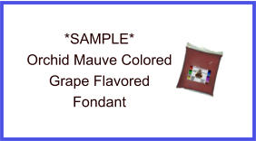 Orchid Mauve Grape Fondant Sample