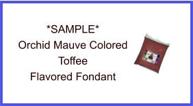 Orchid Mauve Toffee Fondant Sample