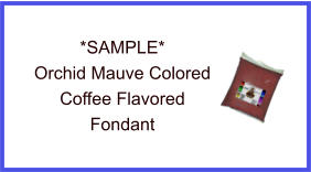 Orchid Mauve Coffee Fondant Sample