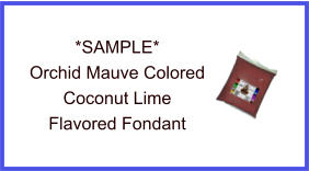 Orchid Mauve Coconut Lime Fondant Sample