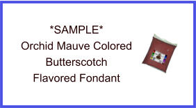 Orchid Mauve Butterscotch Fondant Sample