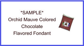 Orchid Mauve Chocolate Fondant Sample