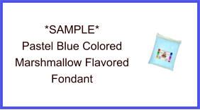 Pastel Blue Marshmallow Fondant Sample