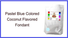 Pastel Blue Coconut Fondant
