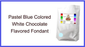 Pastel Blue White Chocolate Fondant