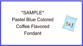 Pastel Blue Coffee Fondant Sample