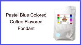 Pastel Blue Coffee Fondant