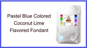Pastel Blue Coconut Lime Fondant