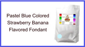 Pastel Blue Strawberry Banana Fondant