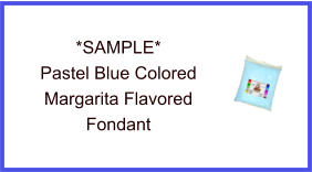 Pastel Blue Margarita Fondant Sample