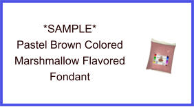 Pastel Brown Marshmallow Fondant Sample