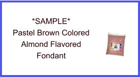 Pastel Brown Almond Fondant Sample